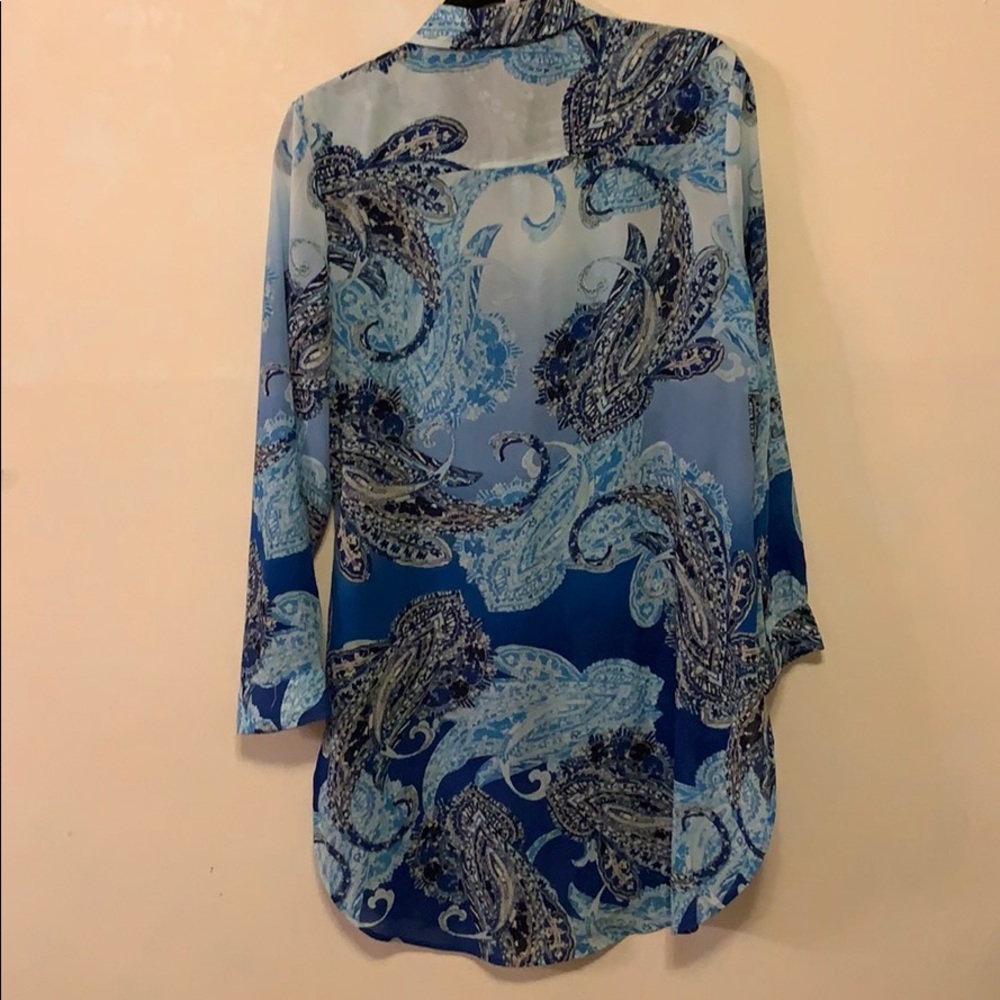 Chico’s Long Button Down Tunic - Picture 3 of 6